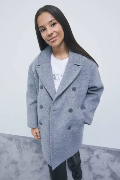 Cappotto doppio petto in lana