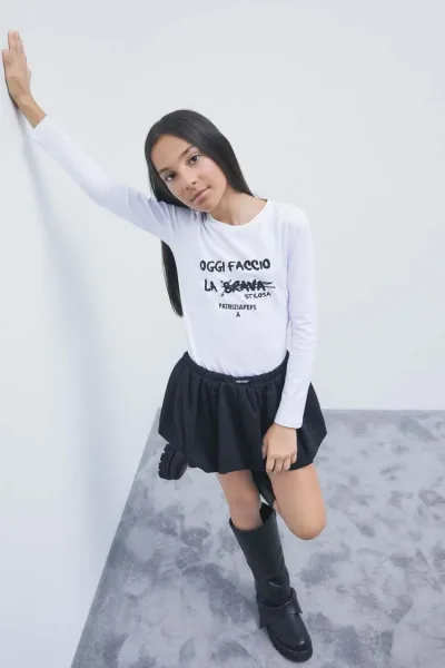 Maglia in cotone con slogan