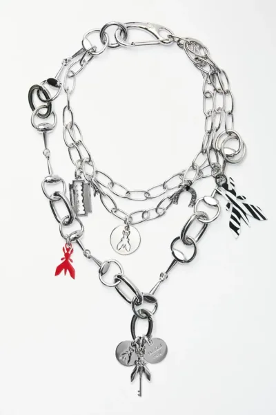 Collana Black Horse con charms