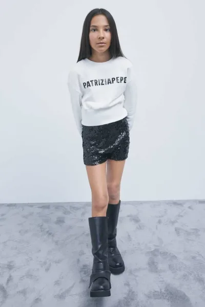 Shorts con paillettes