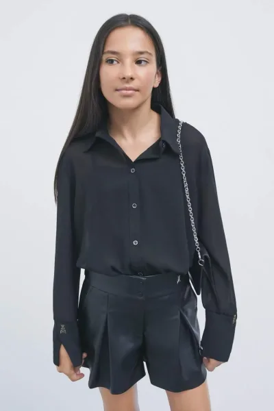 Camicia fluida in georgette