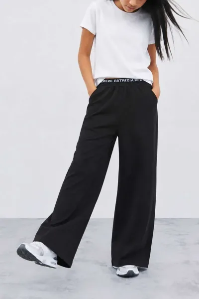 Pantaloni palazzo in jersey tecnico
