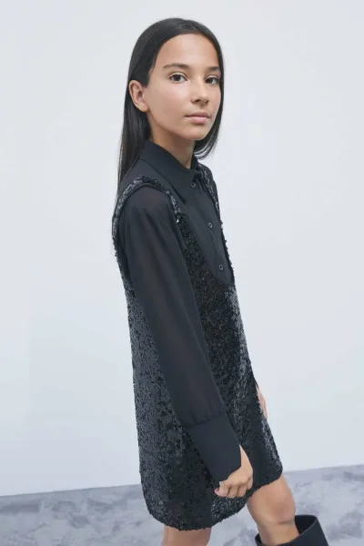 Abito mini con paillettes